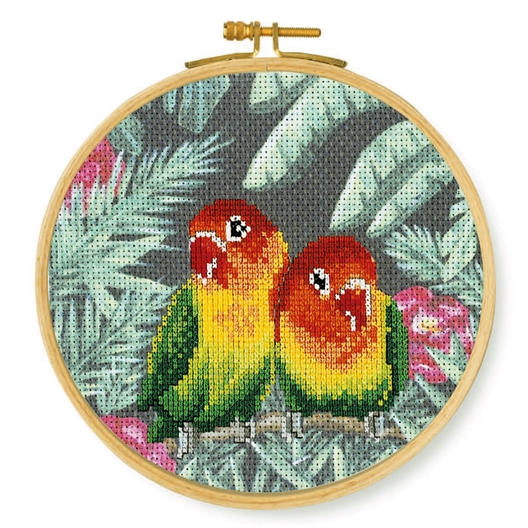 Kit point de croix Papillon rouge