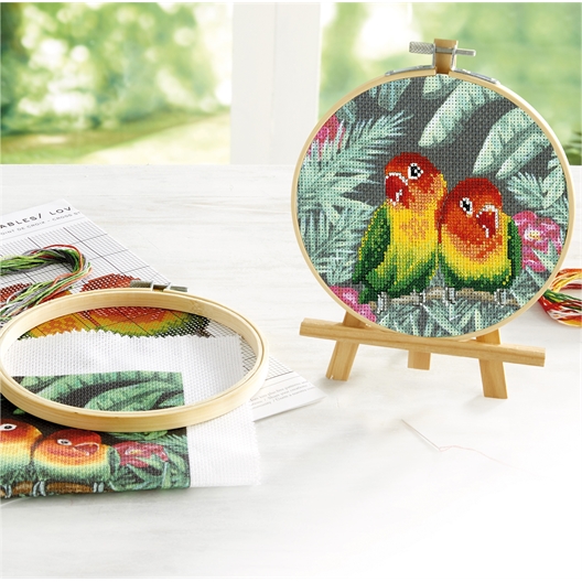 Kit point de croix Papillon orange