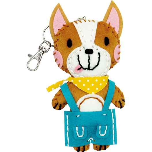 Kit porte-clés feutrine Tom le chien