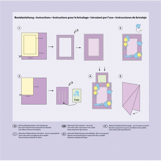 Kit cadre photo à personnaliser Parme