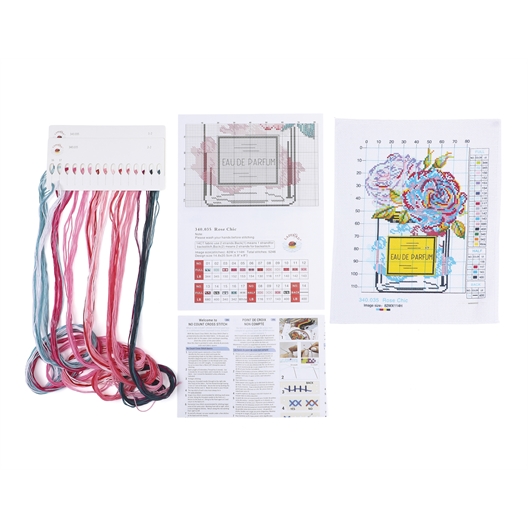 Kit point de croix Eau de parfum rose