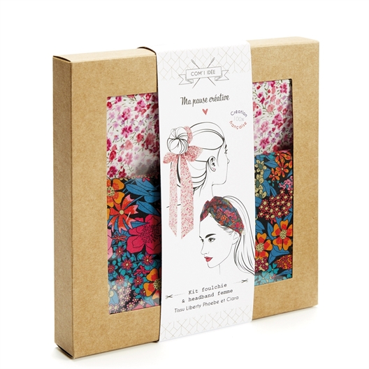 Kit couture Liberty chouchou et headband