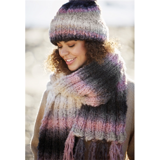 Modèle tricot Galaxy bonnet et écharpe n°2