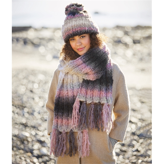 Modèle tricot Galaxy bonnet et écharpe n°2