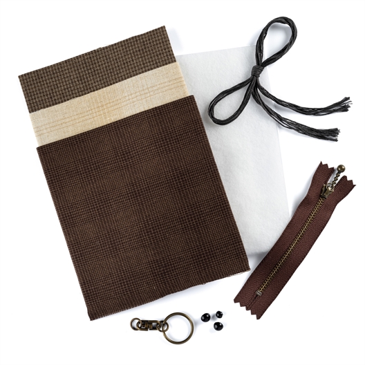 Kit porte-clés chien à coudre