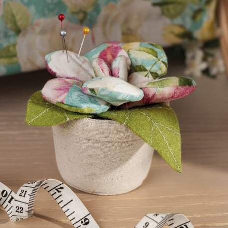 Pique épingles roses en fleurs