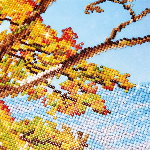 Kit perles à coller Diamond Dotz® sur toile Automne dans les montagnes