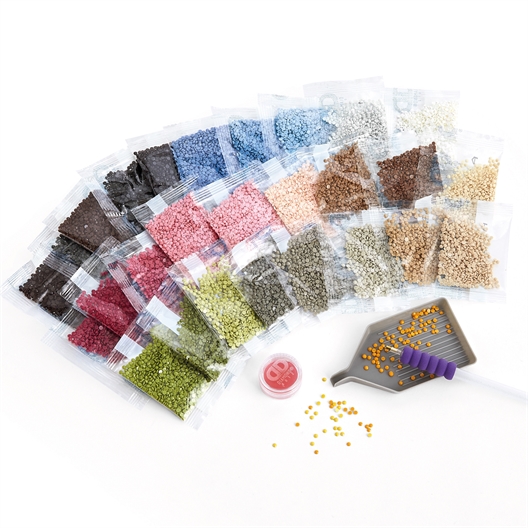 Kit perles à coller Diamond Dotz® sur toile Chatons & pelotes