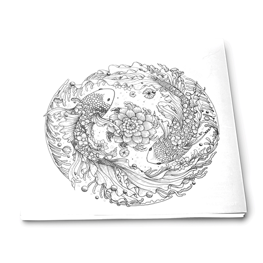 Cercle de la vie à colorier