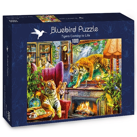 Puzzle 1000 pièces Les tigres prennent vie