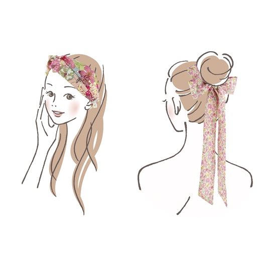 Kit couture Liberty foulchie et bandeau