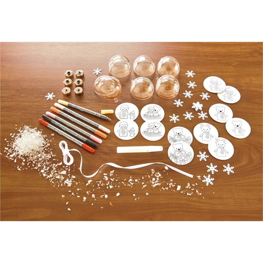 Kit de 6 boules de Noël à décorer