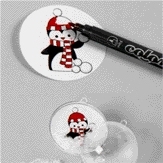 Kit de 6 boules de Noël à décorer