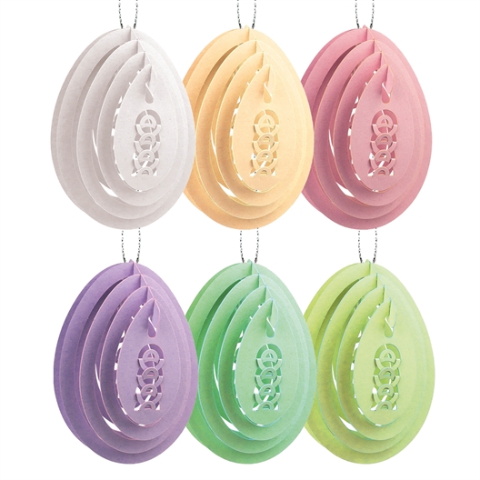 Set de décoration œufs 3D pastel