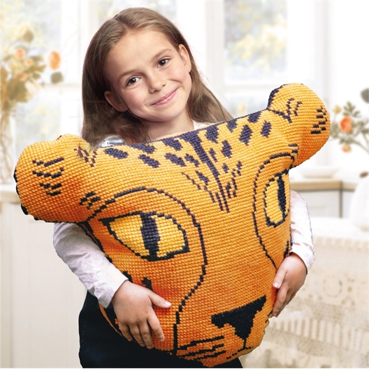 Kit coussin canevas Forme tigre Forme tigre