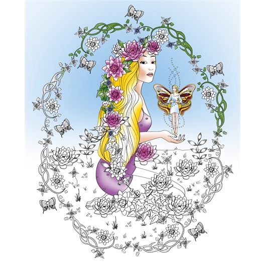 Bloc coloriages art-thérapie Esprit de la nature