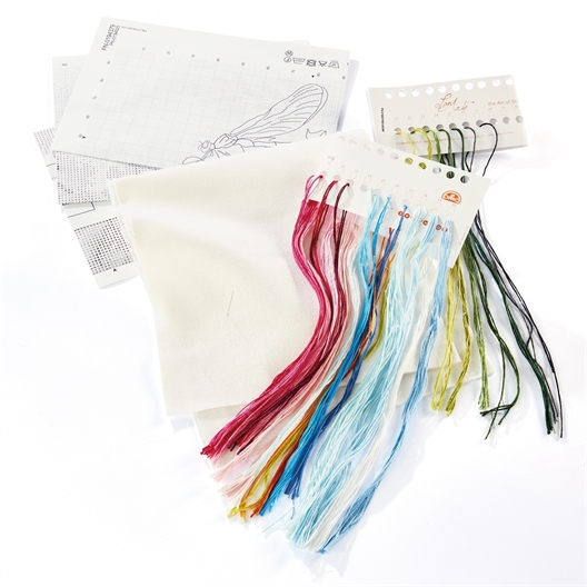 Kit point compté Le trésor de la libellule