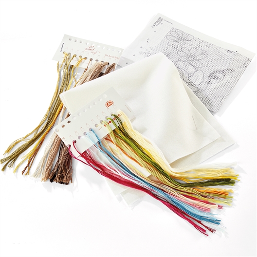 Kit point compté chats fleuris