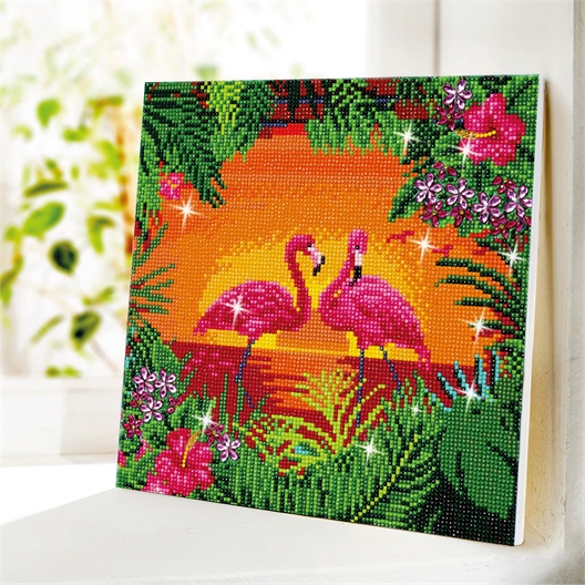 Kit tableau broderie diamant Renardeaux