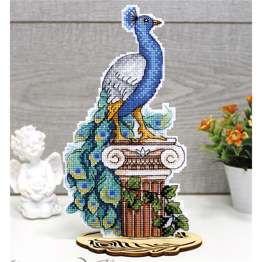 Kit broderie support rigide paon ou oiseau