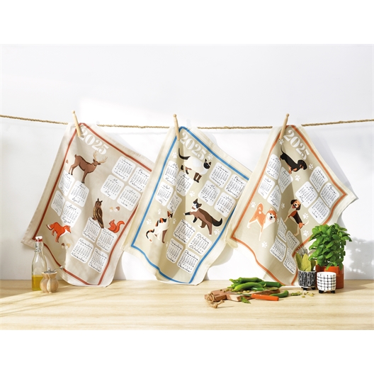 Torchons calendrier 2025