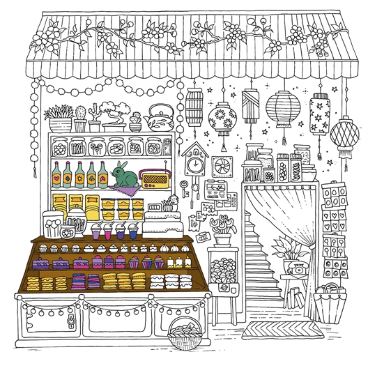 Carnet de coloriage la maison des secrets