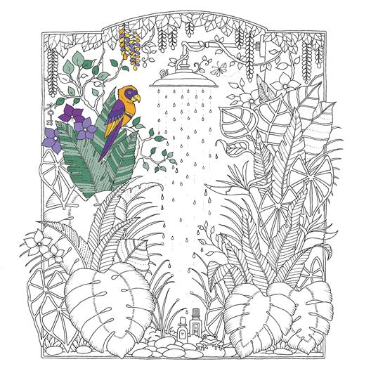 Carnet de coloriage la maison des secrets