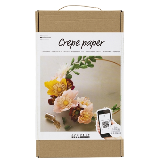 Kit couronne de fleurs en papier crépon