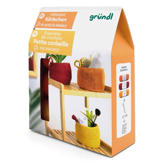 Kit de 3 corbeilles à crocheter