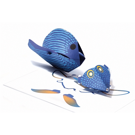 Kit 3D en papier : poissons ou crabe
