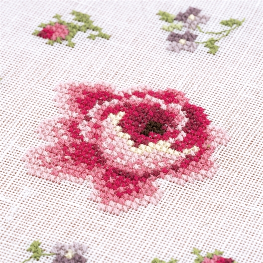 Napperon roses Diamètre 30 cm