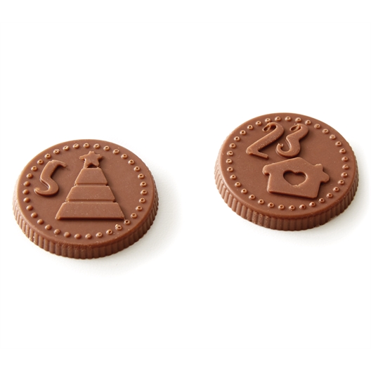 Moule pièce en chocolat