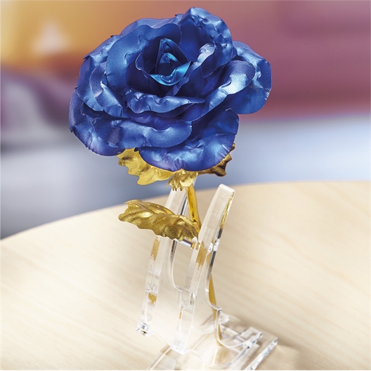 Rose dans son coffret