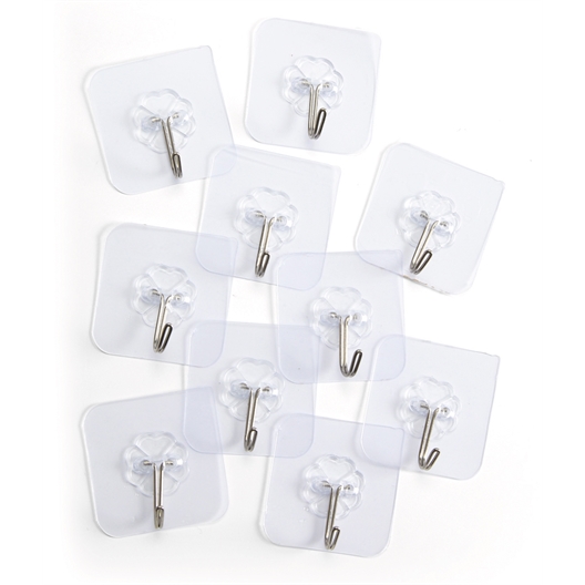 10 crochets acier inoxydable