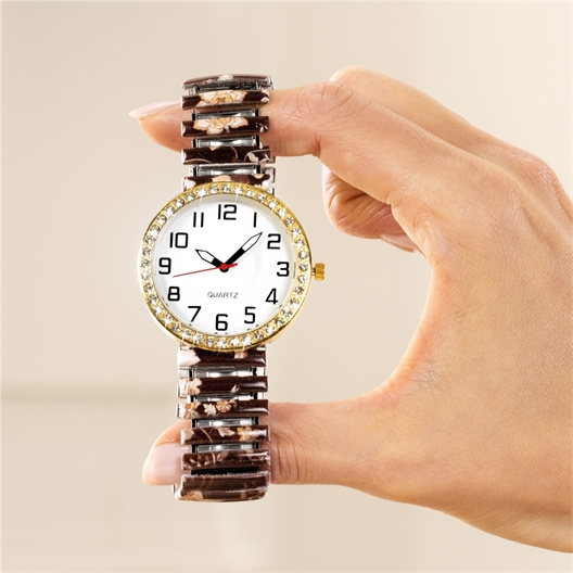 Montre fleurs d'automne