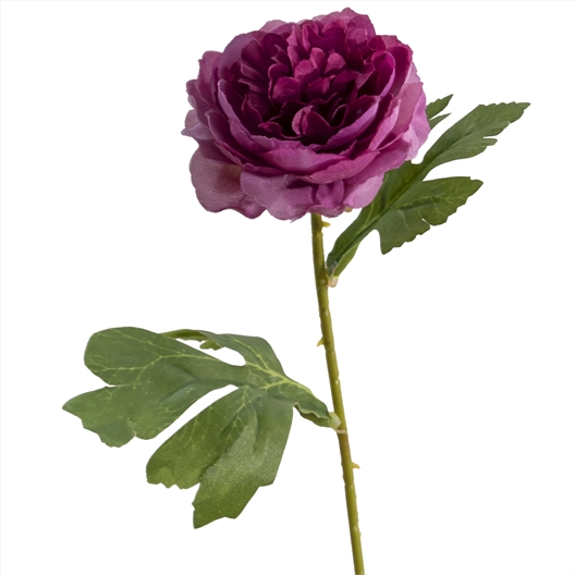 Rose artificielle violet ou pêche