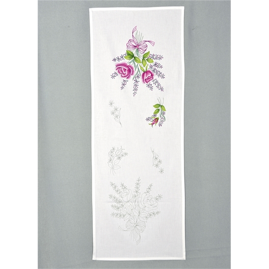 Linge de table lavande et roses