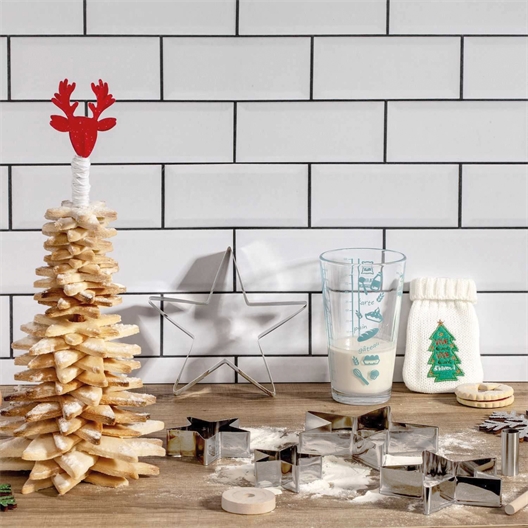 Coffret dessert sapin de Noël étoilé
