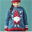 Kit tricot Pingo First pull de Noël Lutin