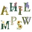 Kit de broderie alphabet floral