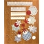 Set de 6 décorations flocons à assembler rouge / blanc / argent