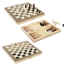 Jeu de société 3 en 1 en bois