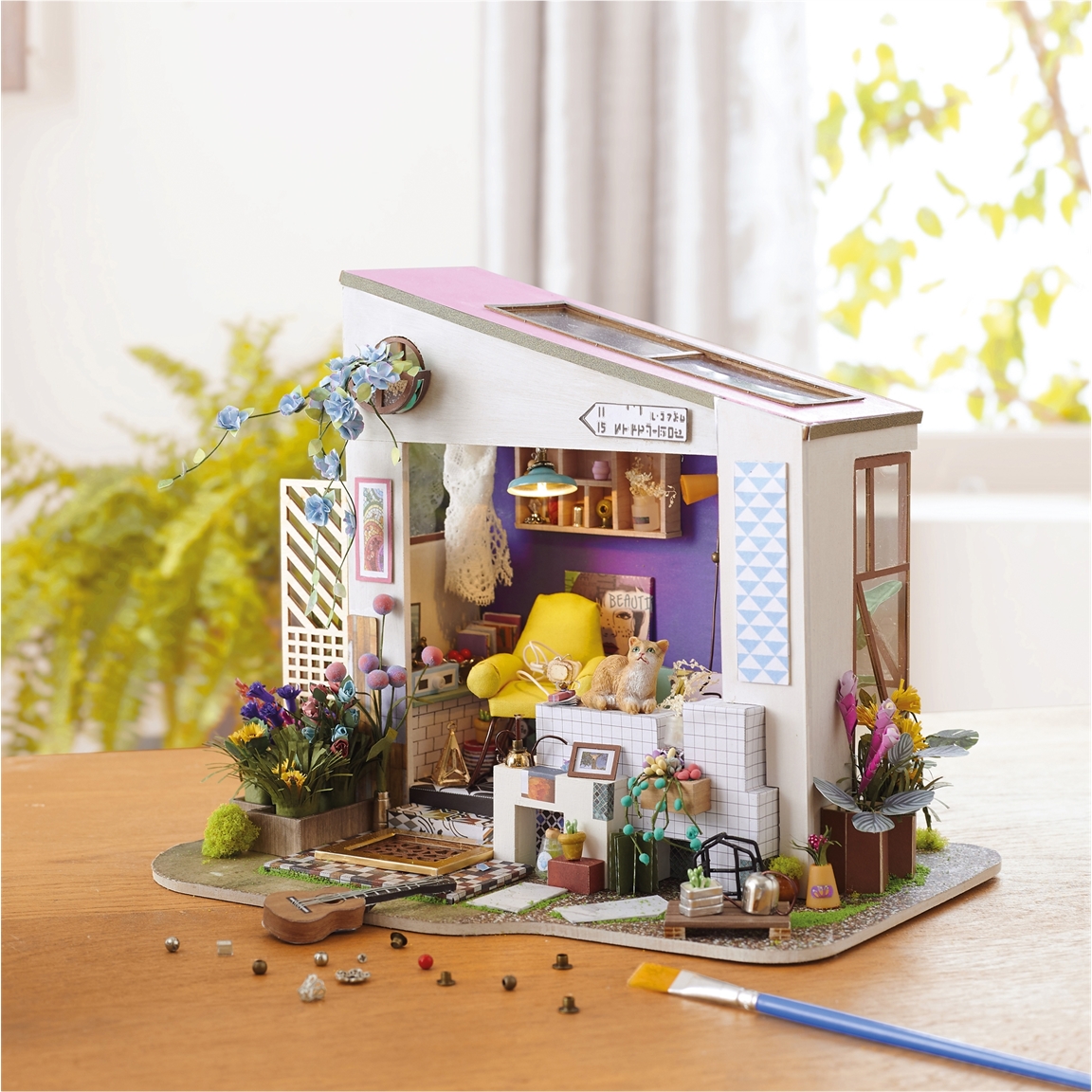 Maison miniature à créer Joli patio