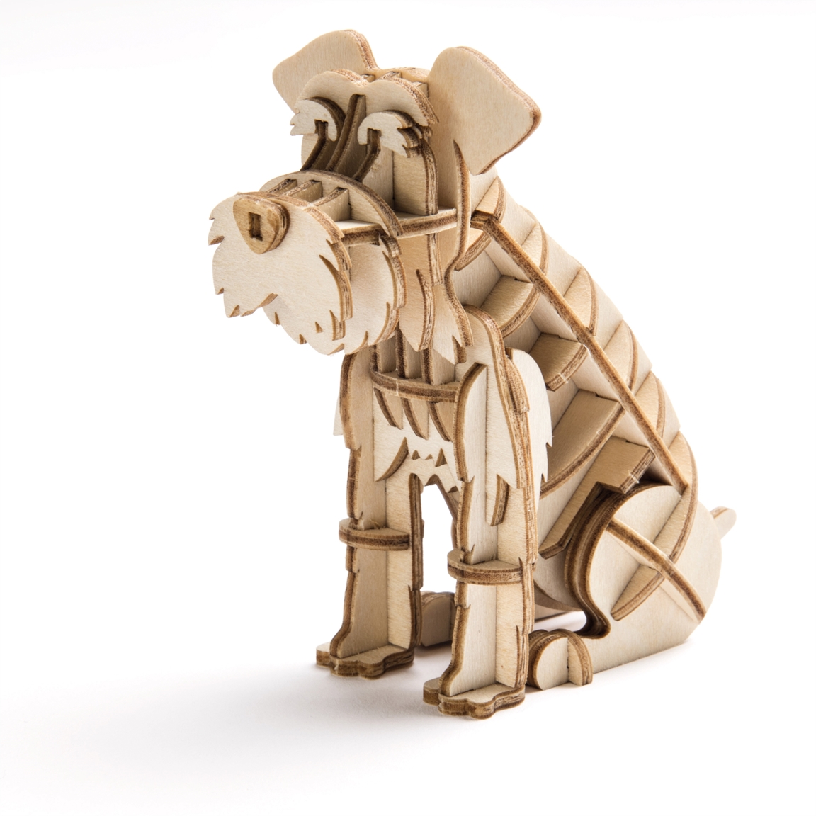 Puzzles 3D famille animaux en bois
