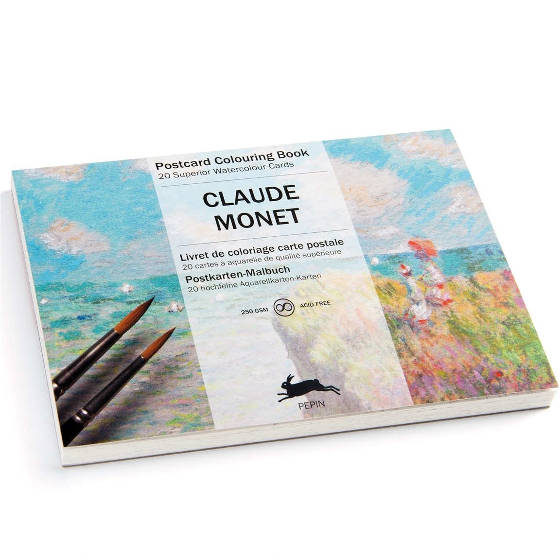 Carte postale photo Claude Monet dans son atelier editions Gendre 