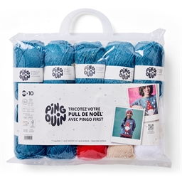Kit tricot Pingo First pull de Noël Lutin