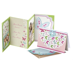 Kit album accordéon à personnaliser papillons