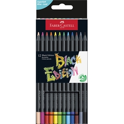 Boîte de 12 crayons Black Edition Faber-Castell