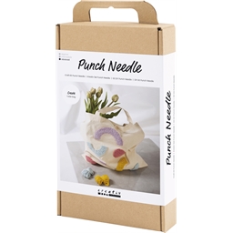 Kit découverte punch needle sac arc-en-ciel