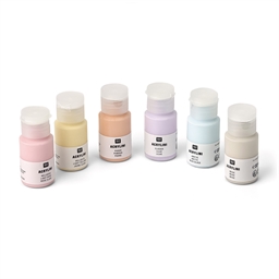6 pots de peinture acrylique